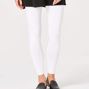 NWT J Jill Pima Ankle Length Cotton Spandex Leggings $39 WHITE XL TALL XLT
